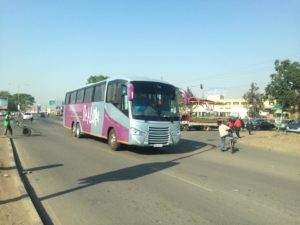 Traveling by bus in East Africa- Dream-Shalom Bus 2