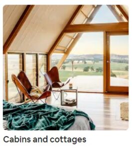 Airbnb Cabins and Cottages