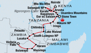 Nairobi to Capetown Overaland